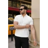 Biçomi Erkek Fermuarlı Yakalı Kısa Kollu Tshirt