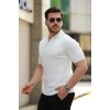 Biçomi Erkek Fermuarlı Yakalı Kısa Kollu Tshirt