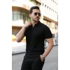 Biçomi Erkek Fermuarlı Yakalı Kısa Kollu Tshirt