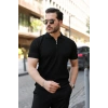 Biçomi Erkek Fermuarlı Yakalı Kısa Kollu Tshirt