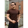 Biçomi Erkek Fitilli Bisiklet Yaka Triko Tişört