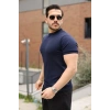 Biçomi Erkek Fitilli Bisiklet Yaka Triko Tişört