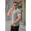 Biçomi Erkek Hemşire Yaka Kısa Kollu Tişört