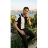 Biçomi Erkek Kısa Kollu Polo Yakalı Blok Desenli Triko Bluz