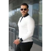 Biçomi Erkek Kol Ve Yaka Detaylı Uzun Kollu Triko