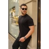 Biçomi Erkek Kolları Dar Kesim Rahat Kalıp Basic Tişört