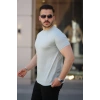 Biçomi Erkek Mini Jakarlı Kısa Kollu T-shirt