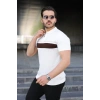 Biçomi Erkek Örgü Desenli Renkli Kısa Kollu Triko Tişört
