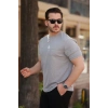 Biçomi Erkek Oversize Bisiklet Yaka Kısa Kollu T-shirt