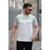 Biçomi Erkek Parçalı Renk Kısa Kollu Tişört