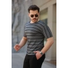 Biçomi Erkek Petek Desenli Kısa Kollu T-shirt