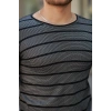 Biçomi Erkek Petek Desenli Kısa Kollu T-shirt