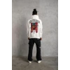 Biçomi Erkek SCHOOL BOY Baskılı Kapüşonlu Sweat - Beyaz