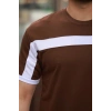 Biçomi Erkek şerit Detaylı Kısa Kollu T-shirt