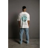 Biçomi Erkek Sırt Baskılı T-shirt - Beyaz