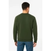 Biçomi Erkek Üç İplik Düz Bisiklet Yaka SweatShirt - Haki