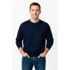 Biçomi Erkek Üç İplik Düz Bisiklet Yaka SweatShirt - Lacivert