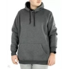 Biçomi Erkek Uzun Kol Kapşonlu Basic Sweatshirt Hoodie - Füme