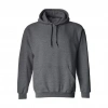 Biçomi Erkek Uzun Kol Kapşonlu Basic Sweatshirt Hoodie - Füme