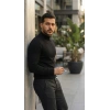 Biçomi Erkek Yarım Balıkçı Yaka Pamuklu Triko