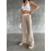 BİÇOMİ Garnili bol paça pantolon