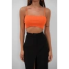 Biçomi İnce Askılı Crop Top