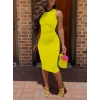Biçomi Kadın Bodycon Midi Boy Dalgıç Elbise