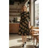 Biçomi Kadın Fakir Kol Bisiklet Yaka Midi Mikro Elbise