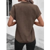 Biçomi Kadın Kısa Kollu Hakim Yaka Sofya Bluz