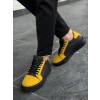 BİÇOMİ KB-X46 Kuback Siyah Sarı Yüksek Siyah Taban Günlük Spor Ayakkabı