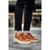 BİÇOMİ KB-X502  Kuback Taba Süet Yüksek Bej Taban Bağcık Detaylı Lastikli Günlük Erkek Ayakkabı