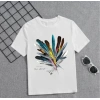 Biçomi Kız Çocuk Baskılı T-Shirt - Beyaz