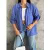 BİÇOMİ Modal oversize cepli gömlek