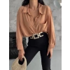 BİÇOMİ Modal oversize cepli gömlek