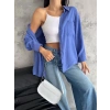 BİÇOMİ Modal oversize cepli gömlek