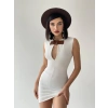 Biçomi Nadia Kemerli Mini Elbise