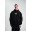 Biçomi POLIZEI Premium Kalite Kapşonlu Dijital Patchli SweatShirt - Siyah