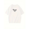 Biçomi Thousand Baskılı Oversize Bisiklet Yaka T-shirt - Beyaz