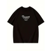 Biçomi Thousand Baskılı Oversize Bisiklet Yaka T-shirt - Siyah