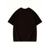 Biçomi Thousand Baskılı Oversize Bisiklet Yaka T-shirt - Siyah