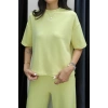 BİÇOMİ Tshirt alt üst modal takım sarı