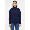 Biçomi Üç İplik Dık Yaka Yarım Fermuarlı SweatShirt - Lacivert