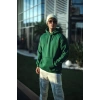 Biçomi Üç İplik Penye Kapşonlu Basic SweatShirt - Haki