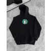 Biçomi Üç İplik Penye Uzun Kol Kapşonlu SweatShirt - Siyah