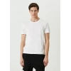Biçomi Unisex Basic Bisiklet Yaka Regular T-Shirt - Beyaz