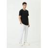 Biçomi Unisex Basic Bisiklet Yaka Regular T-Shirt - Siyah