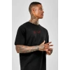 Biçomi Unisex Baskılı Oversize T-Shirt - Siyah