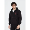 Biçomi Unisex Baskılı Tam Fermuarlı Kapşonlu SweatShirt - Siyah
