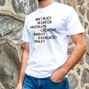Biçomi Unisex Bisiklet Yaka Baskılı Oversize T-Shirt - Beyaz