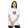 Biçomi Unisex Bisiklet Yaka Baskılı T-Shirt - Beyaz